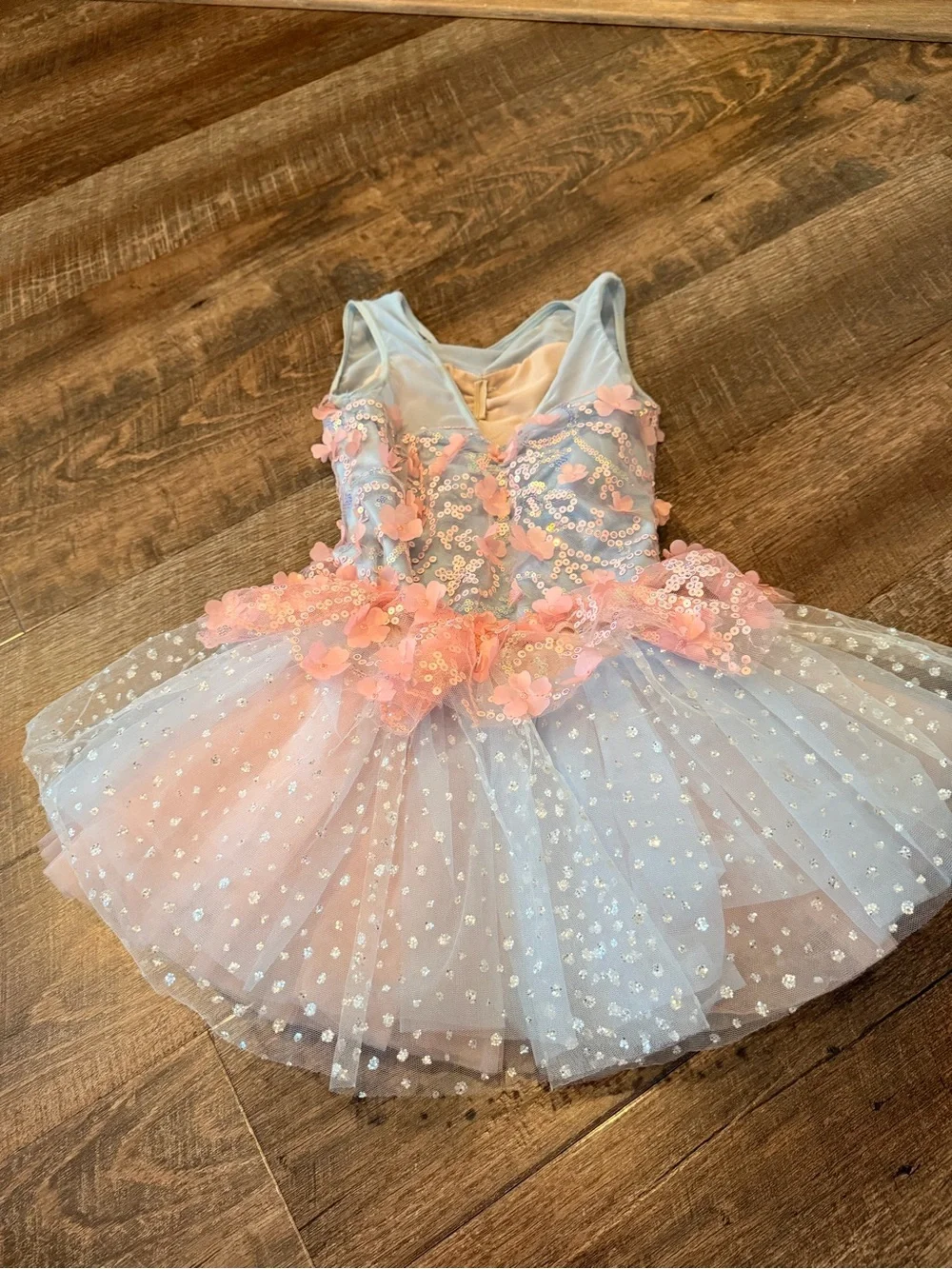 Weissman Girls Dance Costume Tutu Dress Sequin Floral Ballet Recital SC